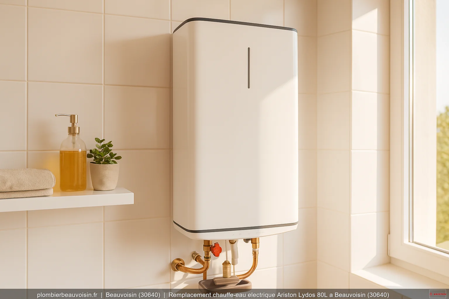 Remplacement chauffe-eau electrique Ariston Lydos 80L a Beauvoisin (30640)